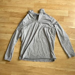 Silver TSLA Quarter Zip (Medium)